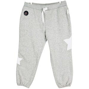 No Boundaries Women High Rise Sherpa-Lined Grey Joggers XXL Ribbed Waistband NWT